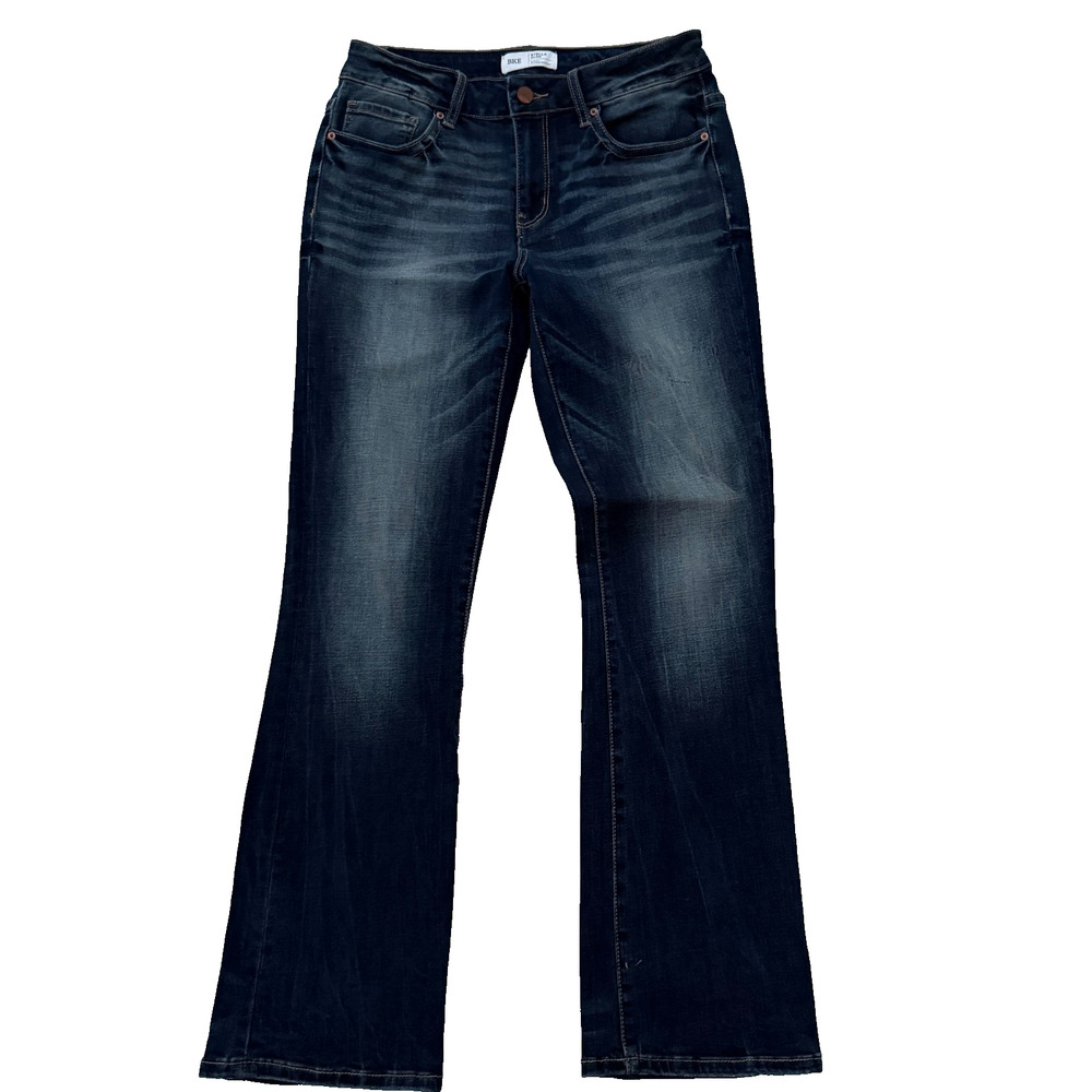 BKE Stella Mid-Rise Slim Fit Tailored Bootcut Jeans Women's 30x 31.5 Dark Wash